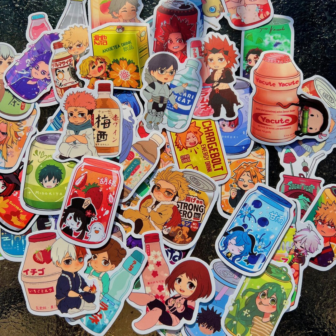 Sip in Style with Anime Stickers for Your Water Bottle